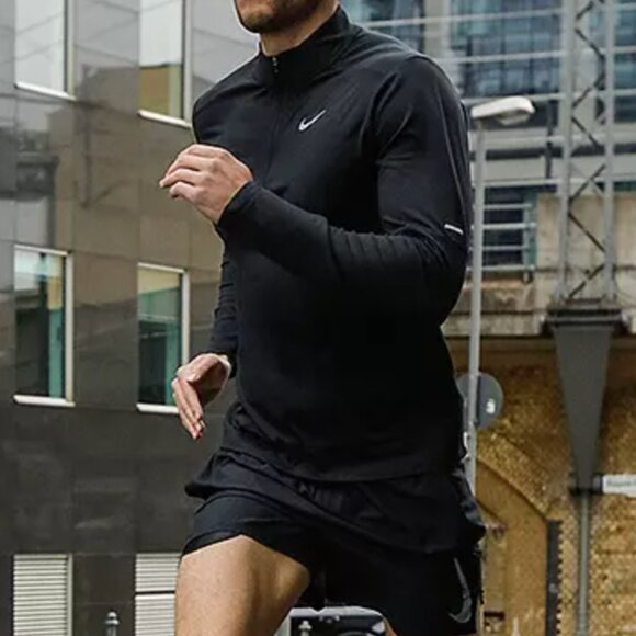 Nike Men's Quarter-Zip Dri-FIT Element Running Long Sleeve Top - Picture 14 of 14